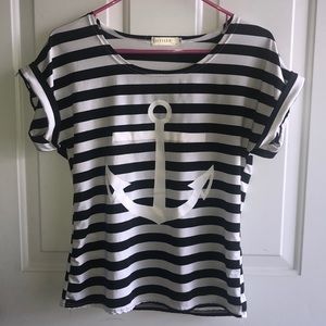 Striped anchor shirt